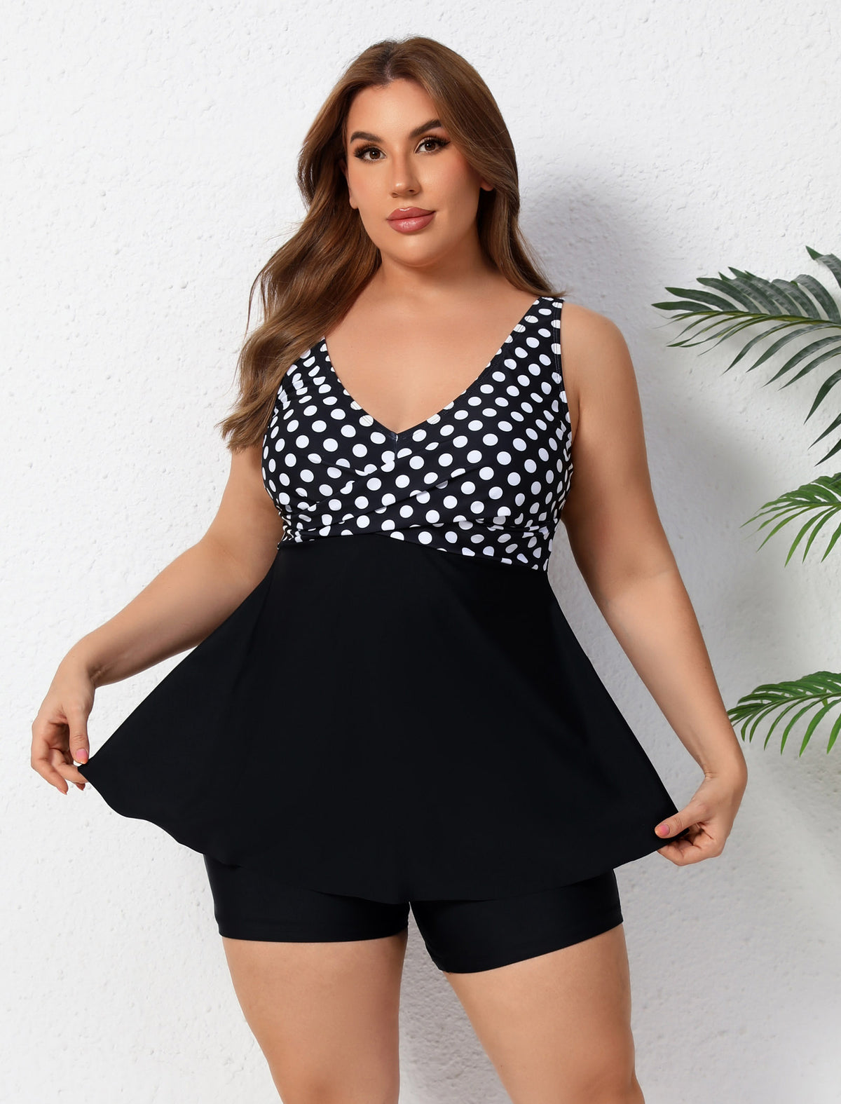Ocean Ready Plus Size Two Piece Tankini Sets Loose Fit