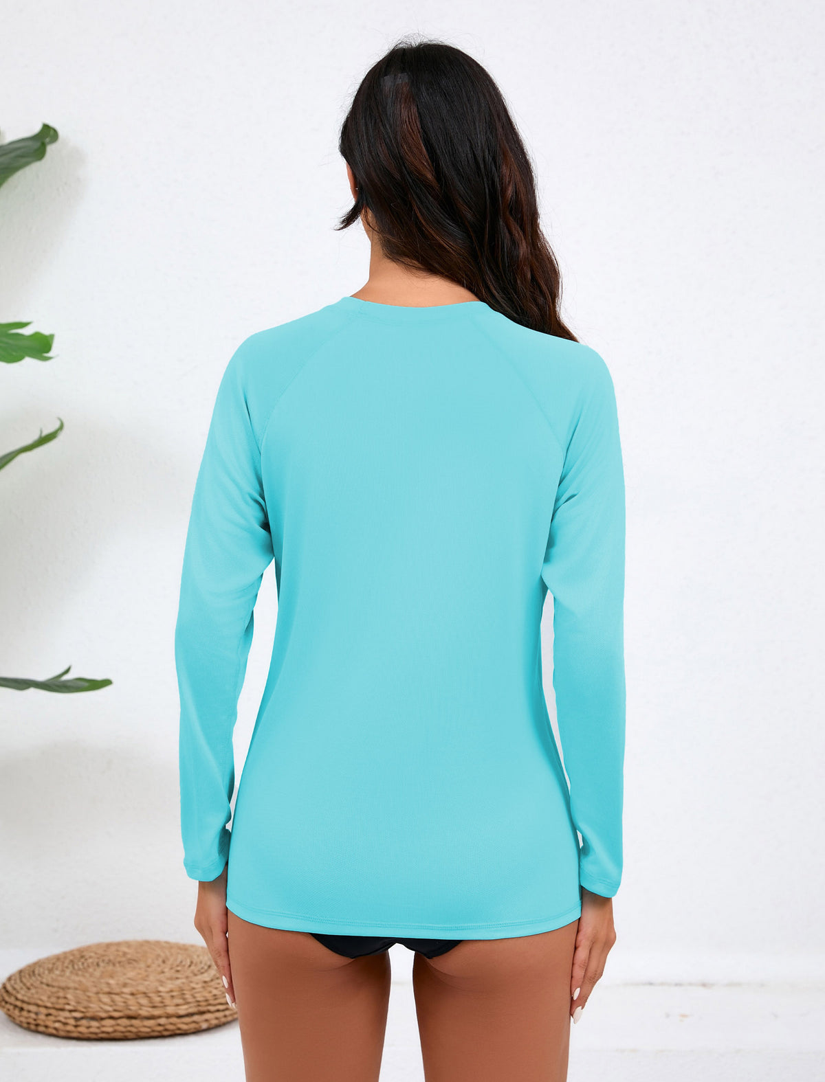 Sand & Sun Long Sleeve Rash Guard Shirts with Built in Bra Light Weight