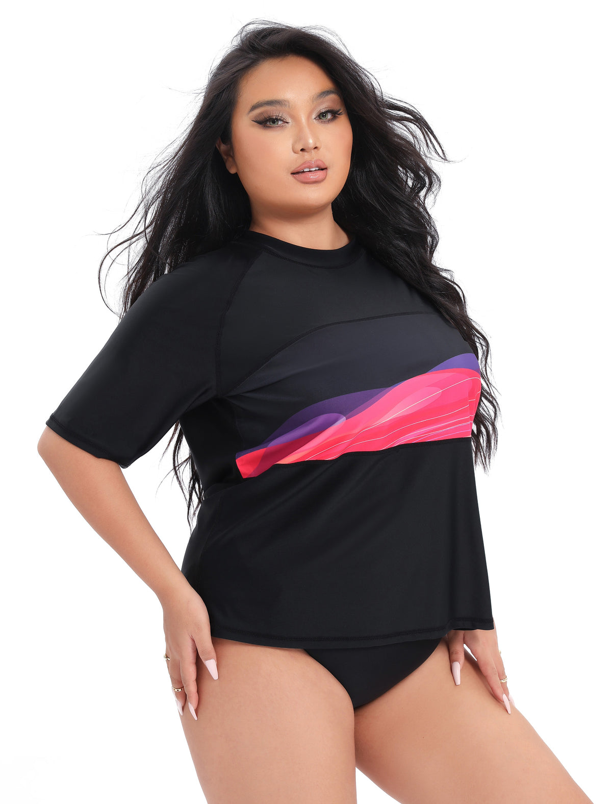 Summer Haze Rash Guard Shirt Plus Size