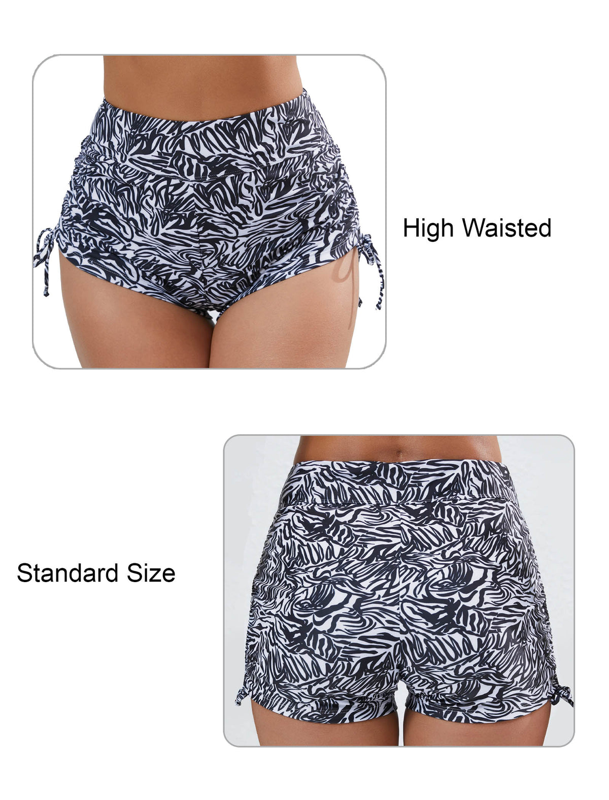 Sandy Breeze Adjustable Drawstring Swimwear Bottoms