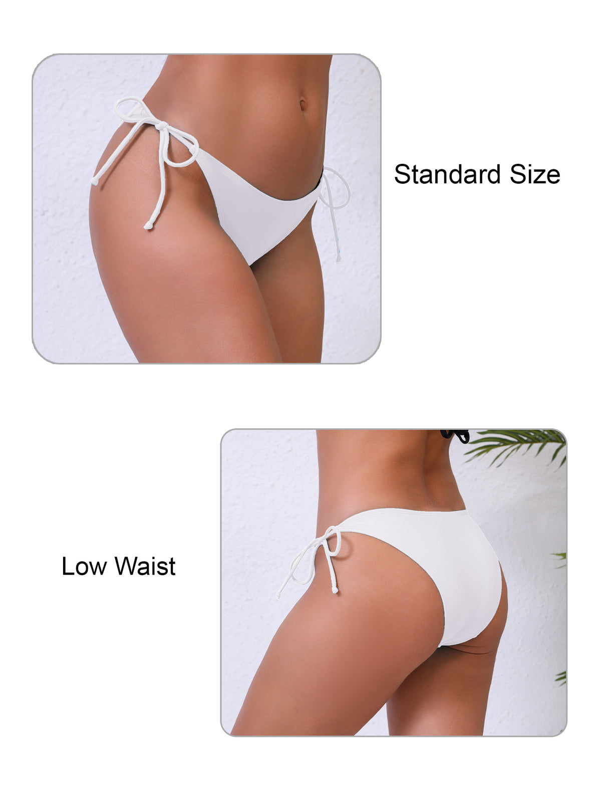 Dusk Wave Tie String Low Waisted Bikini Swim Bottoms