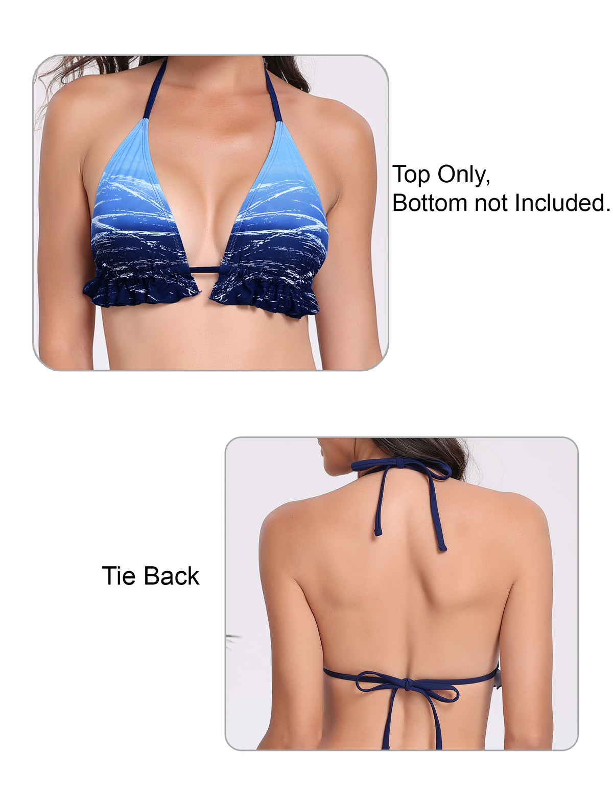 Sea Soul Bikini Top with Removable Bra