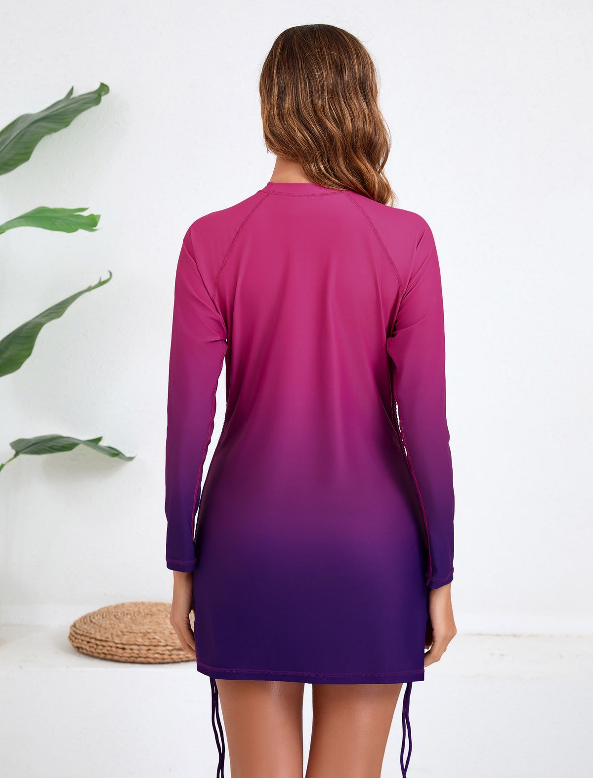 Shoreline Glow Adjustable Drawstring Long Sleeve Rash Guard Shirts