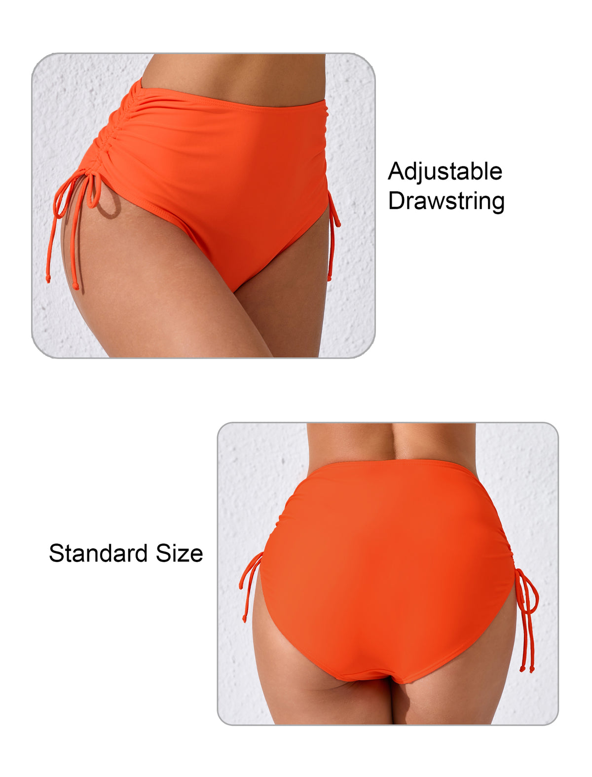 Seamless Days Drawstring High Waisted Swim Bottoms