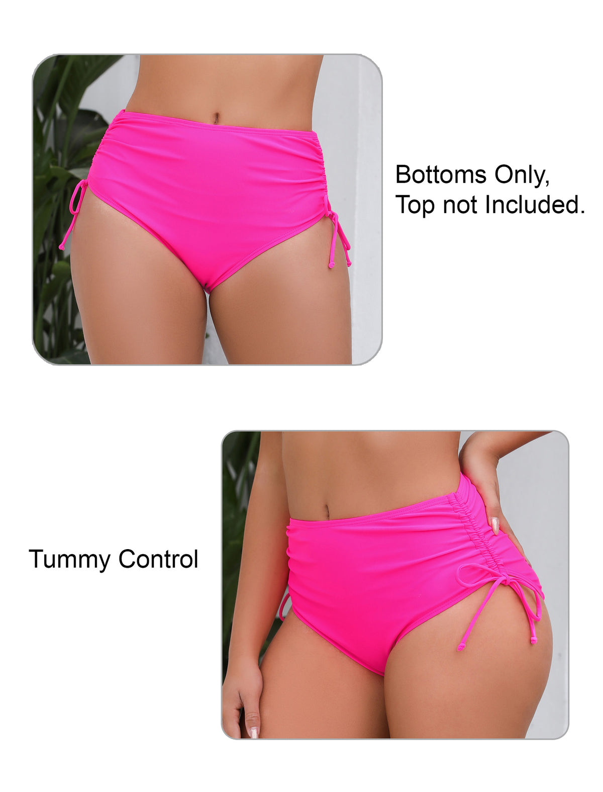 Seamless Days Drawstring High Waisted Swim Bottoms