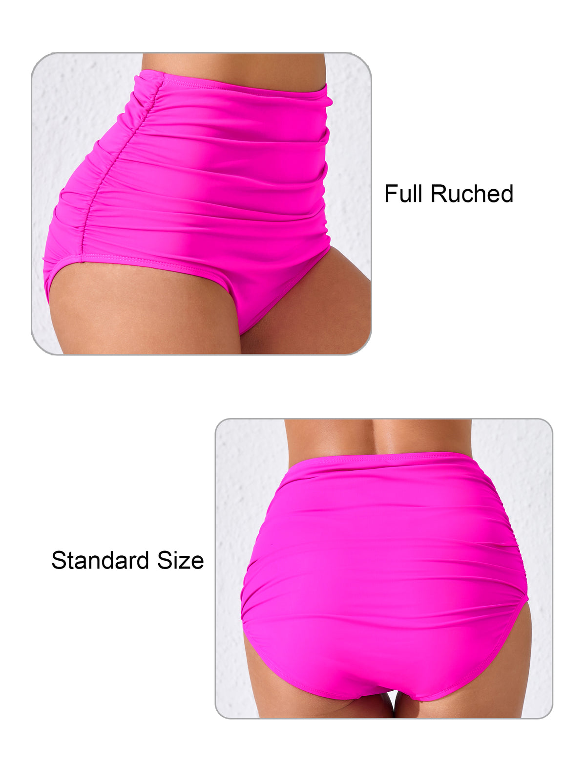 Effortless Shoreline High Waisted Ruched Bikini Swim Bottoms