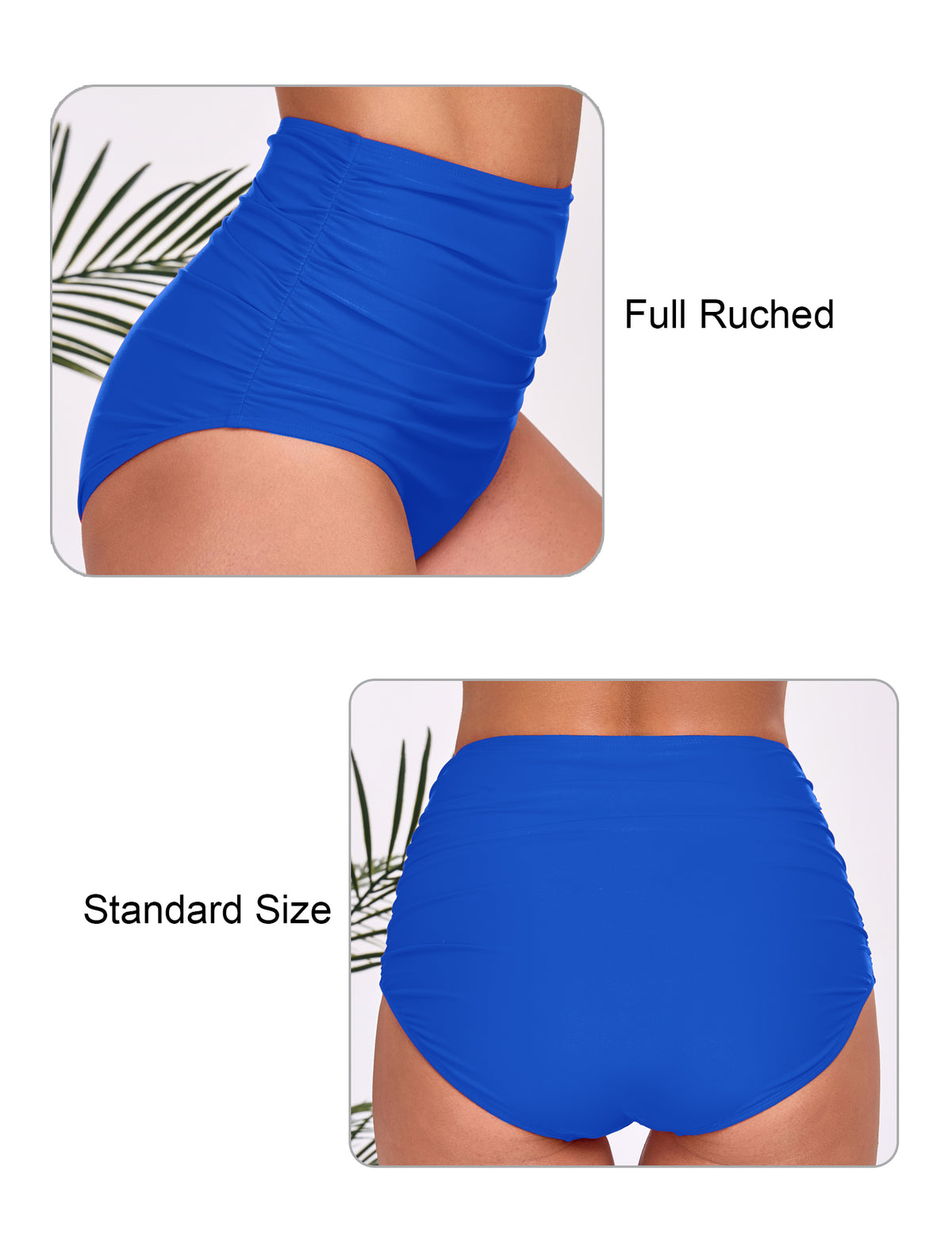 Effortless Shoreline High Waisted Ruched Bikini Swim Bottoms