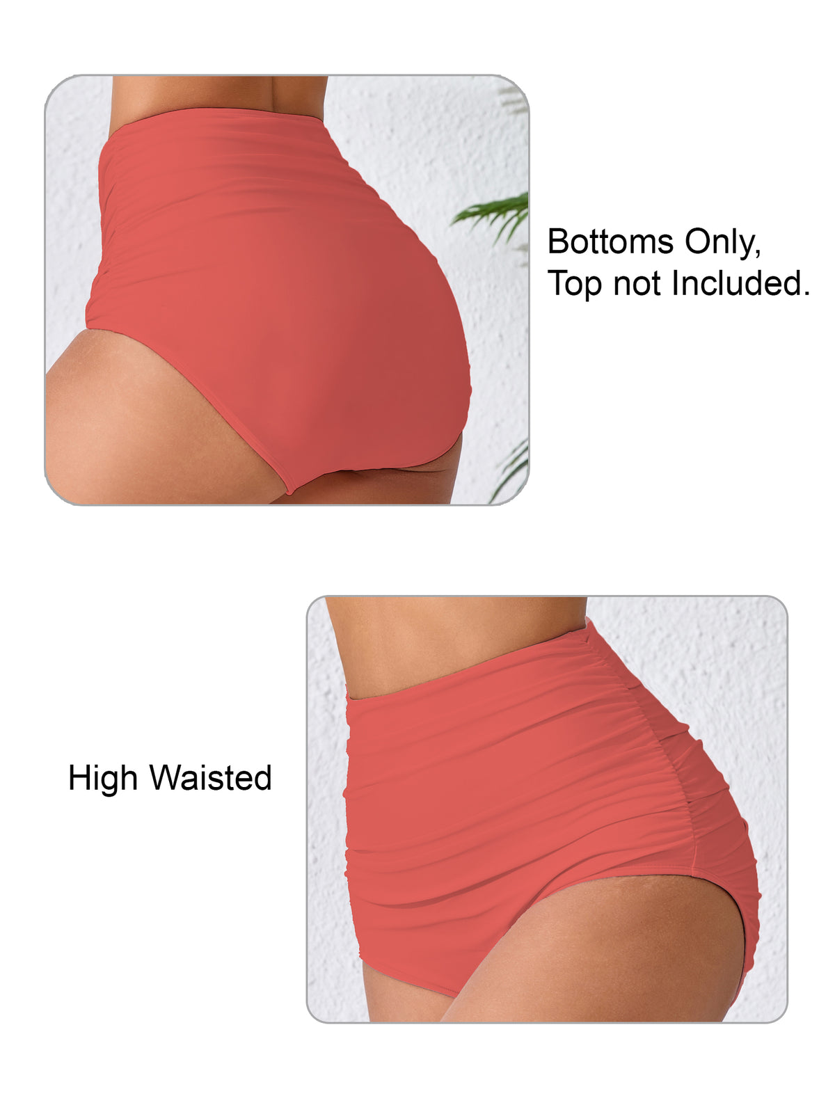 Effortless Shoreline High Waisted Ruched Bikini Swim Bottoms