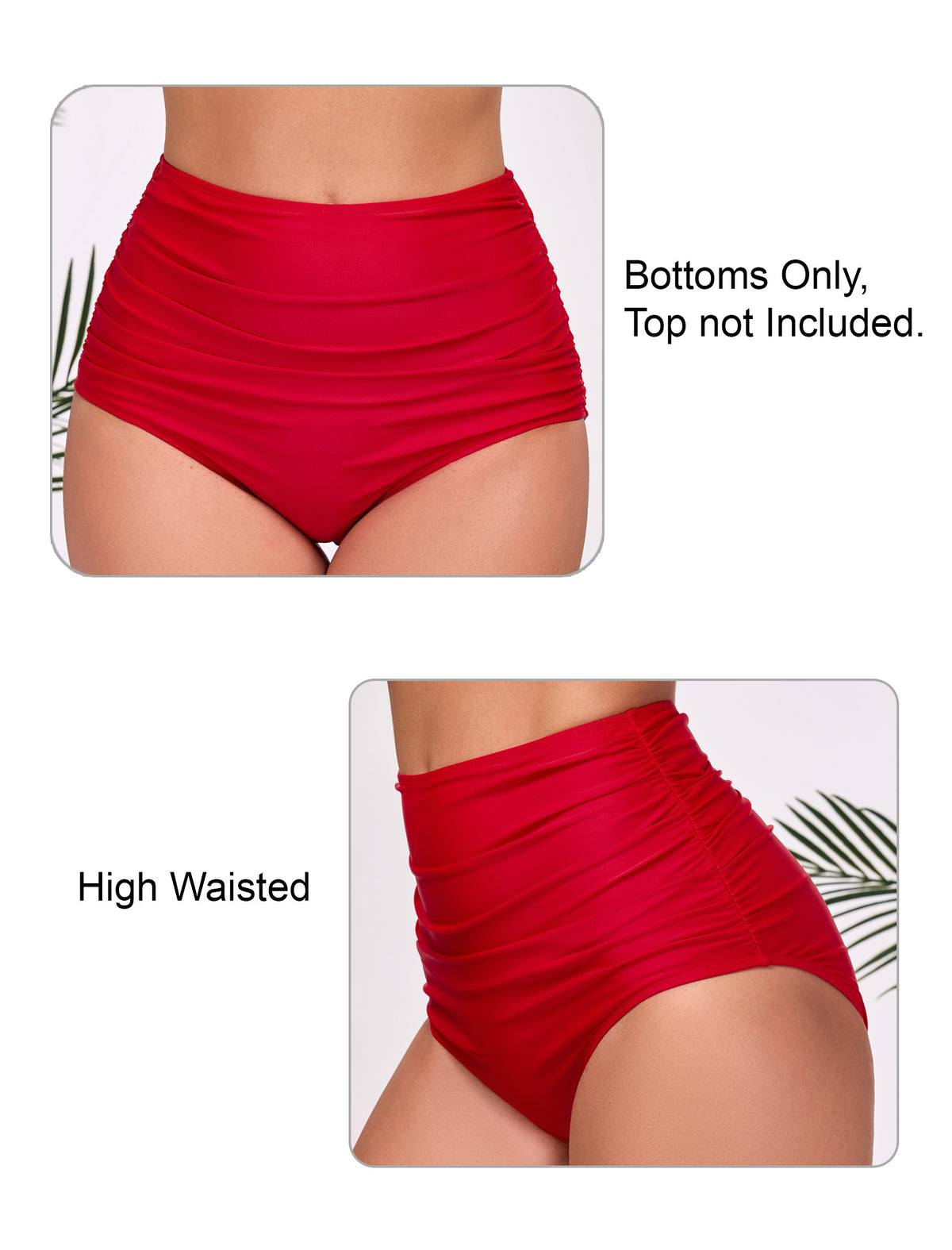Effortless Shoreline High Waisted Ruched Bikini Swim Bottoms