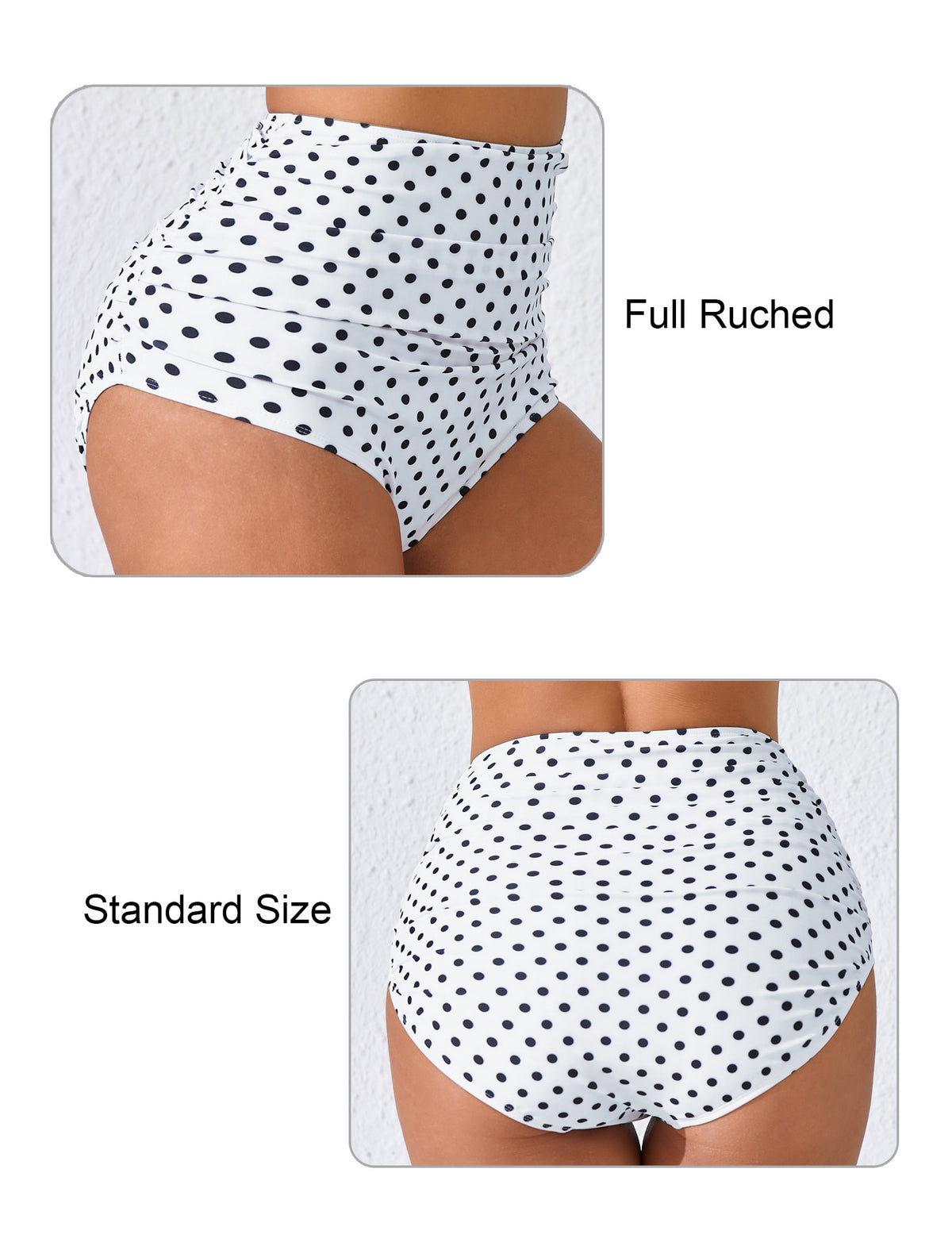 Effortless Shoreline High Waisted Ruched Bikini Swim Bottoms