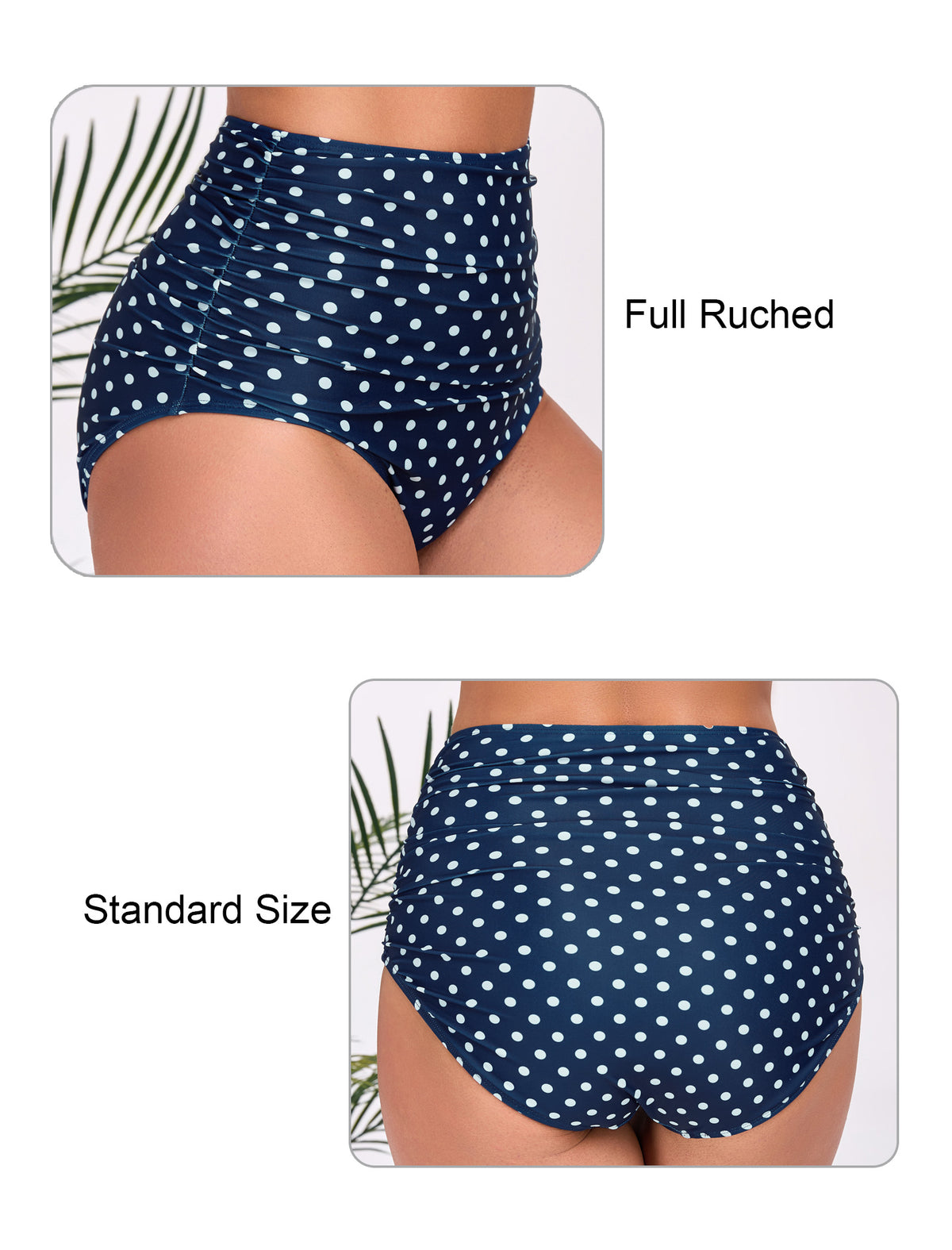 Effortless Shoreline High Waisted Ruched Bikini Swim Bottoms
