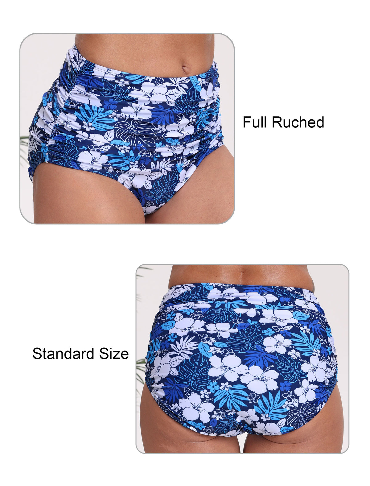 Effortless Shoreline High Waisted Ruched Bikini Swim Bottoms