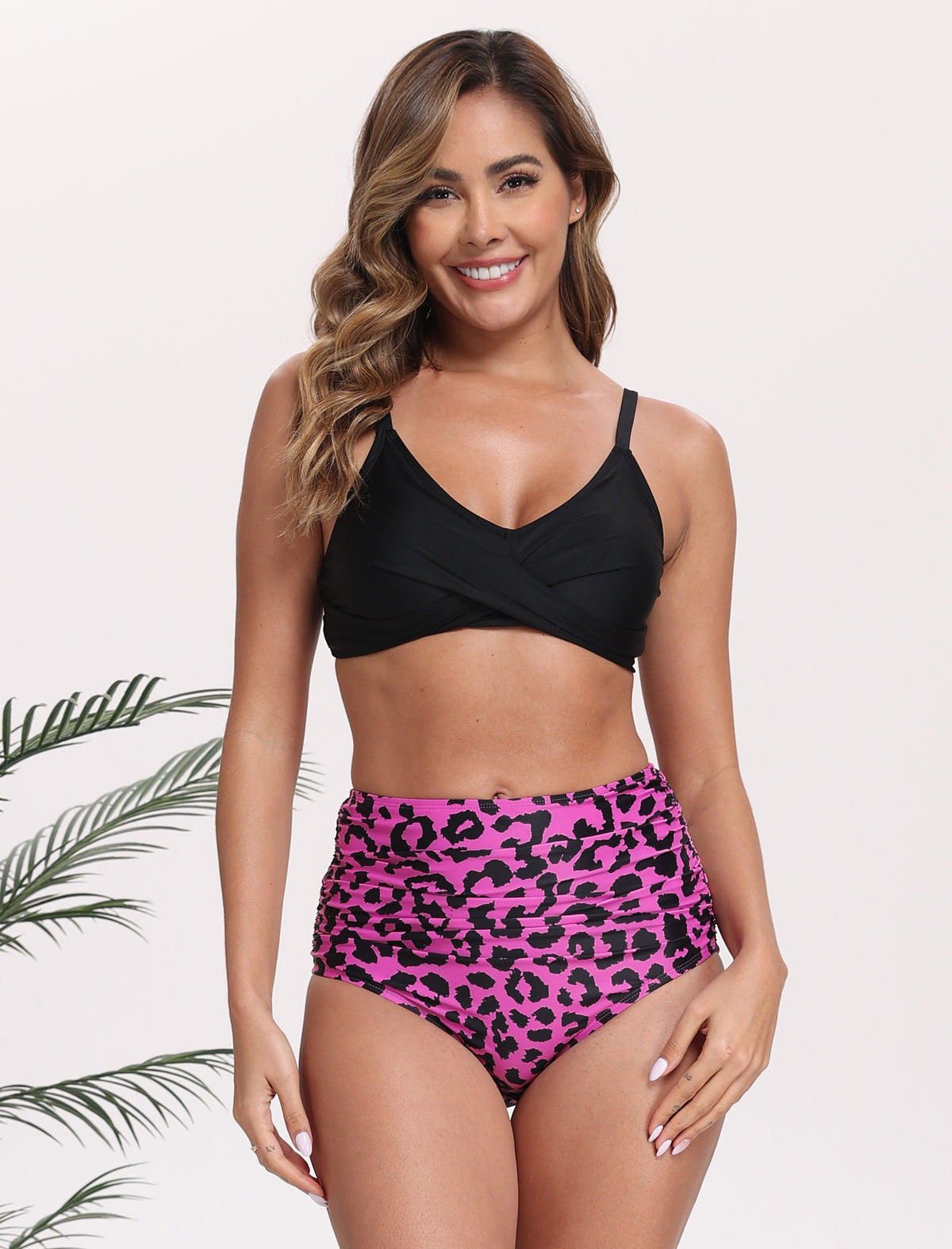 Effortless Shoreline High Waisted Ruched Bikini Swim Bottoms