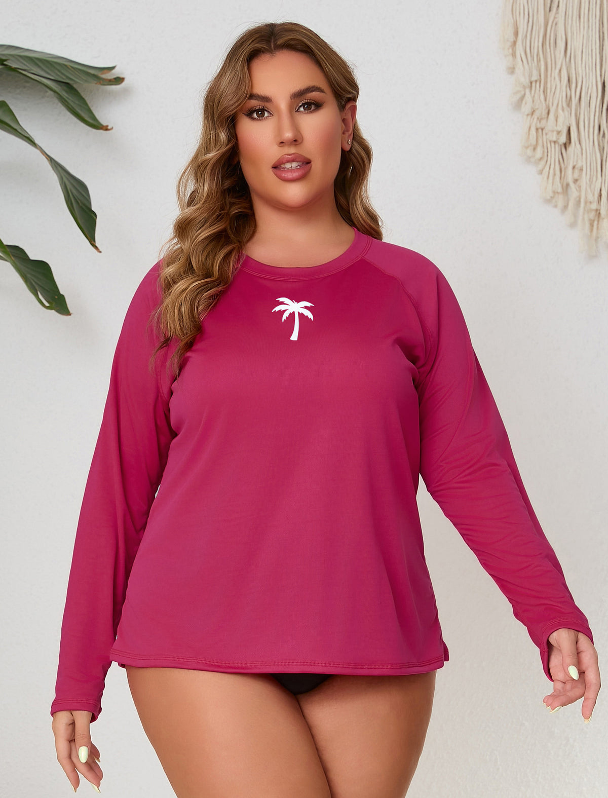 Breezy Tropic Plus Size Light Weight Rash Guard Shirt