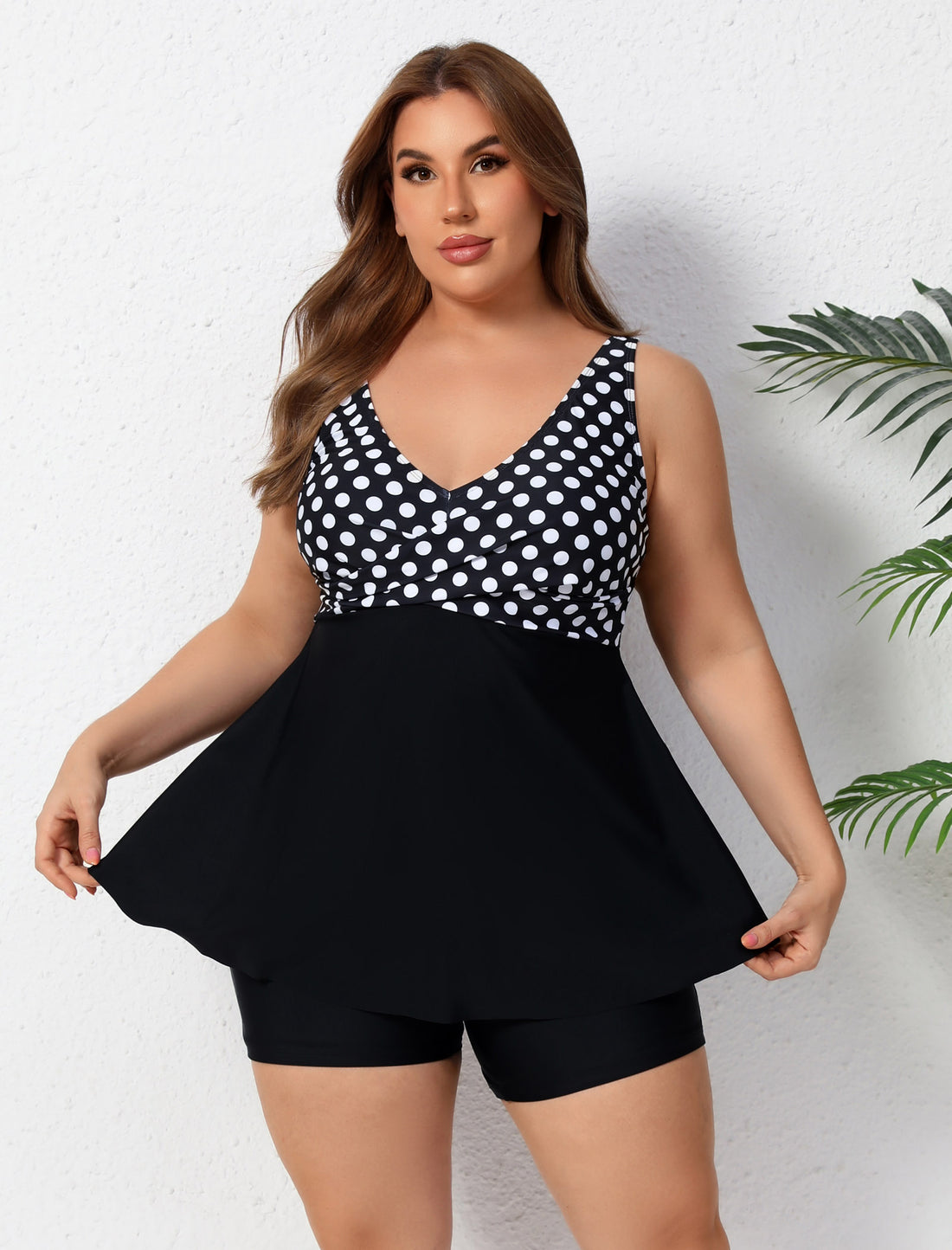 Ocean Ready Plus Size Two Piece Tankini Sets Loose Fit