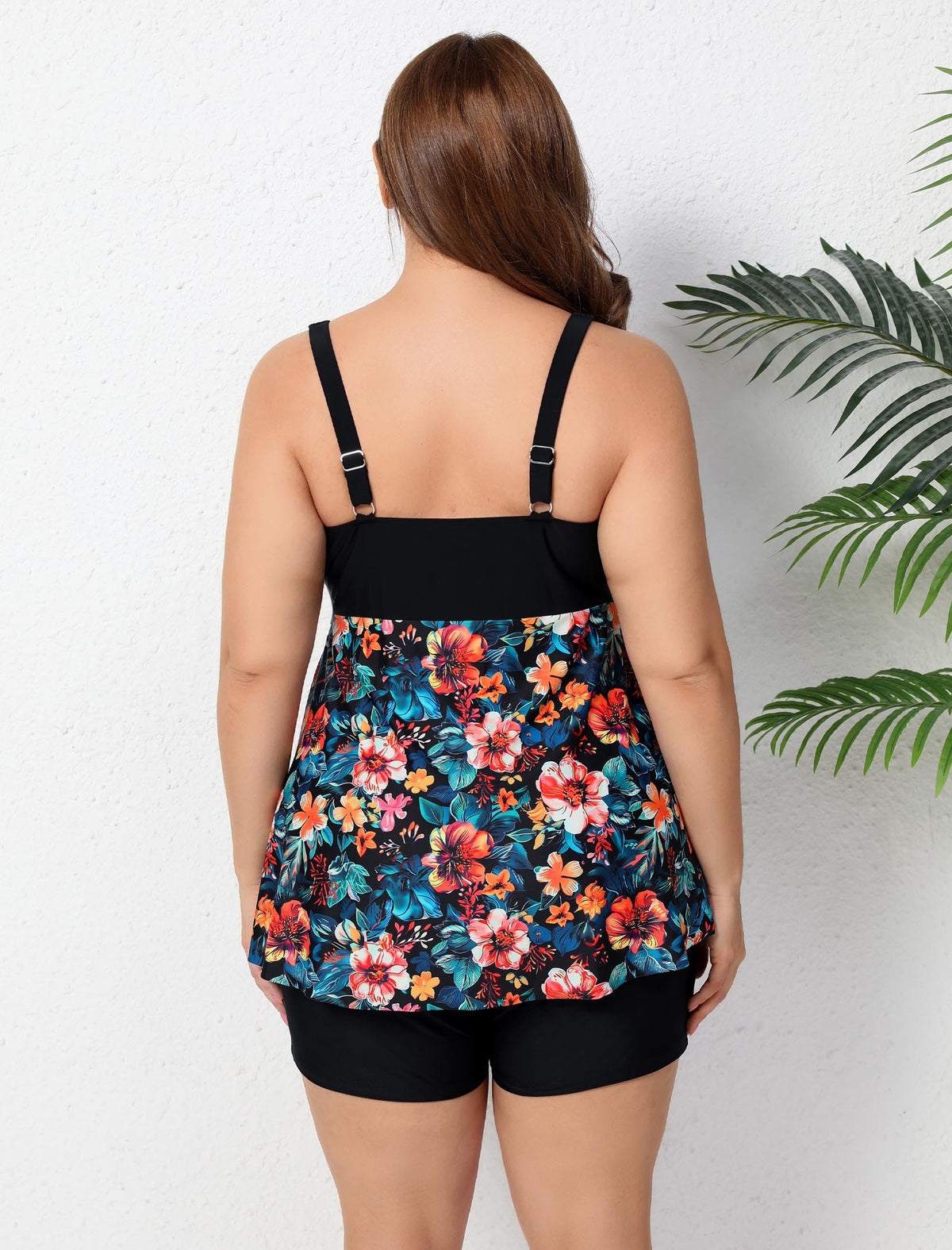 Ocean Ready Plus Size Two Piece Tankini Sets Loose Fit