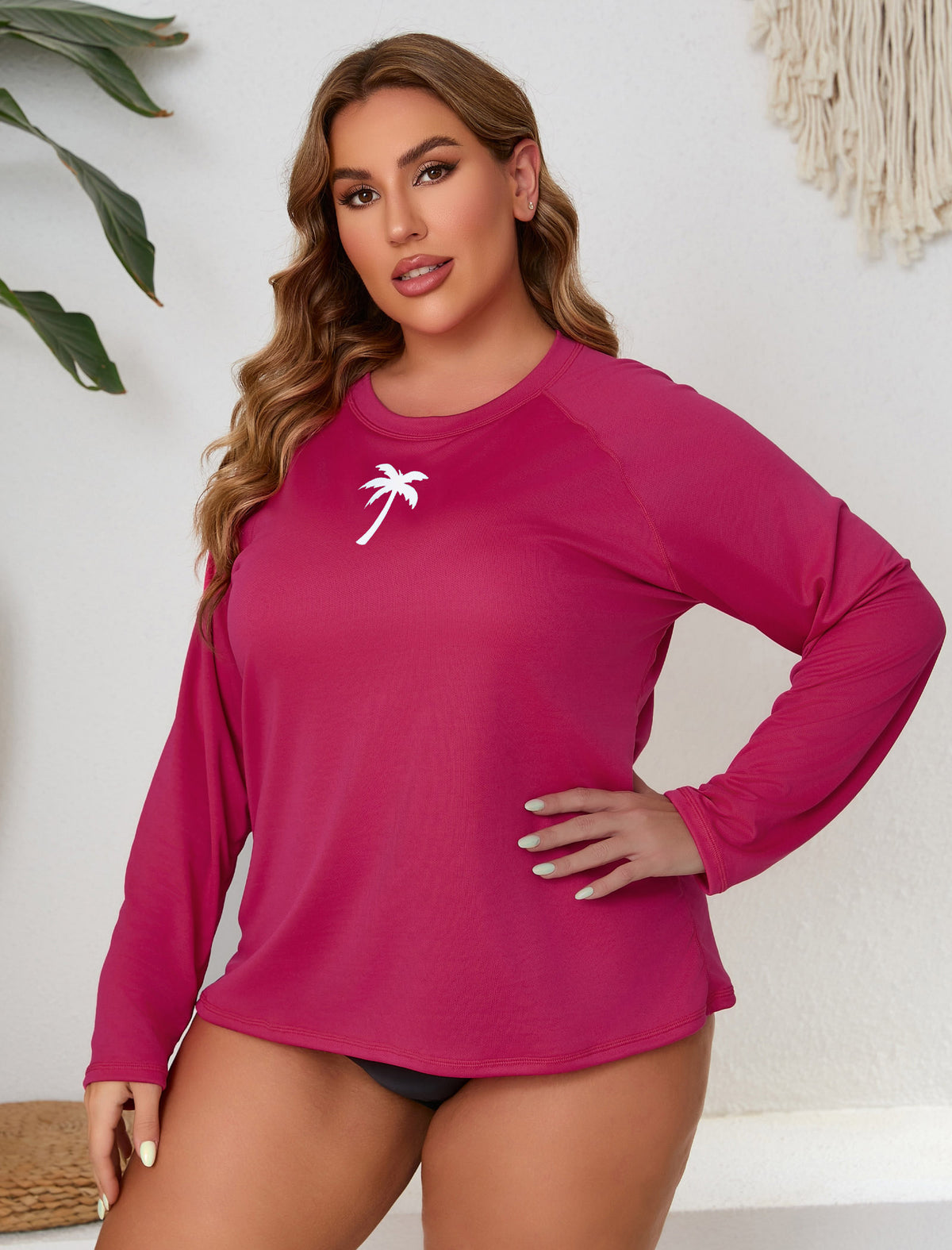 Breezy Tropic Plus Size Light Weight Rash Guard Shirt
