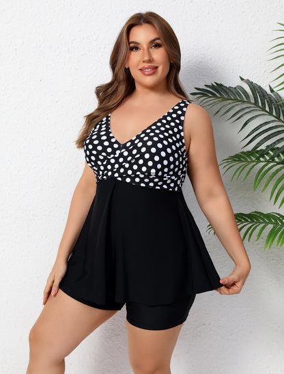 Ocean Ready Plus Size Two Piece Tankini Sets Loose Fit