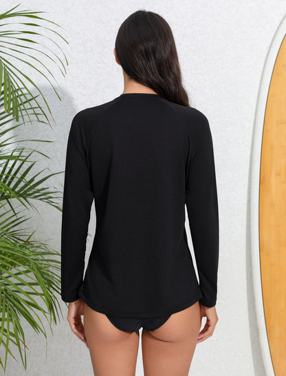 Sand &amp; Sun Long Sleeve Rash Guard Shirts with Built in Bra Light Weight