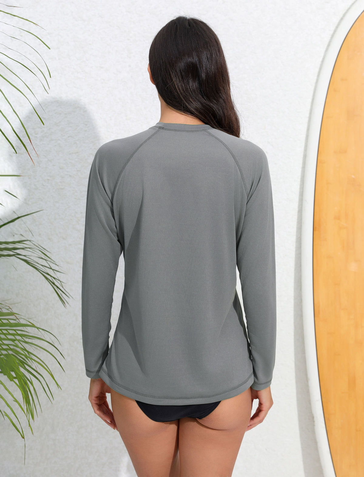 Sand &amp; Sun Long Sleeve Rash Guard Shirts with Built in Bra Light Weight