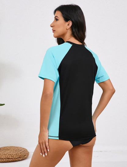 Maillot de bain anti-UV à manches courtes pour femme Halcurt