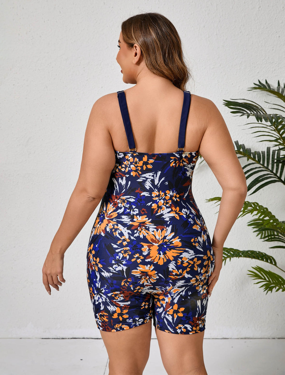 Twilight Coast Boyleg One Piece Swimsuit Removabla Bra
