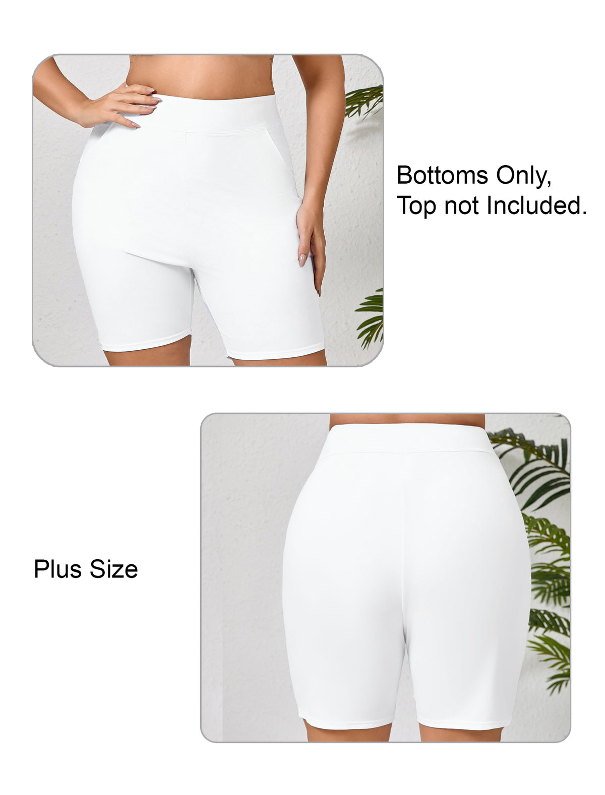 Short de bain taille haute grande taille Halcurt pour femme