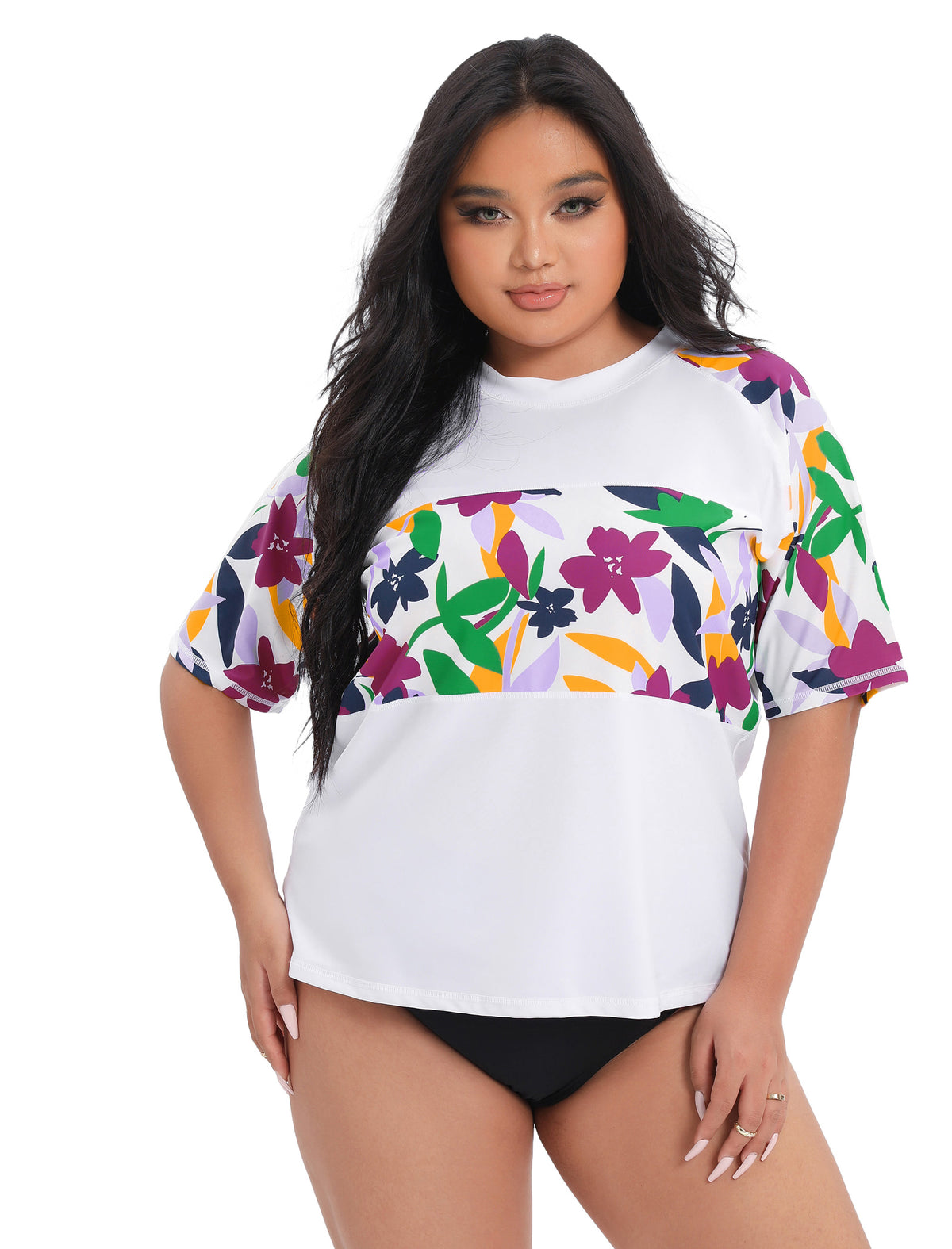 Summer Haze Rash Guard Shirt Plus Size
