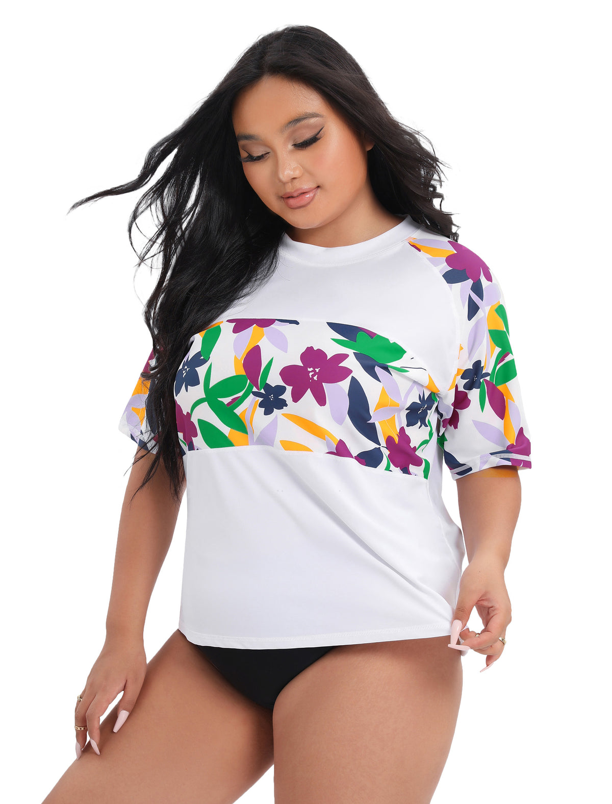 Summer Haze Rash Guard Shirt Plus Size
