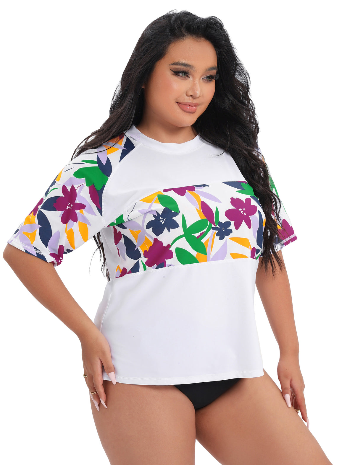 Summer Haze Rash Guard Shirt Plus Size