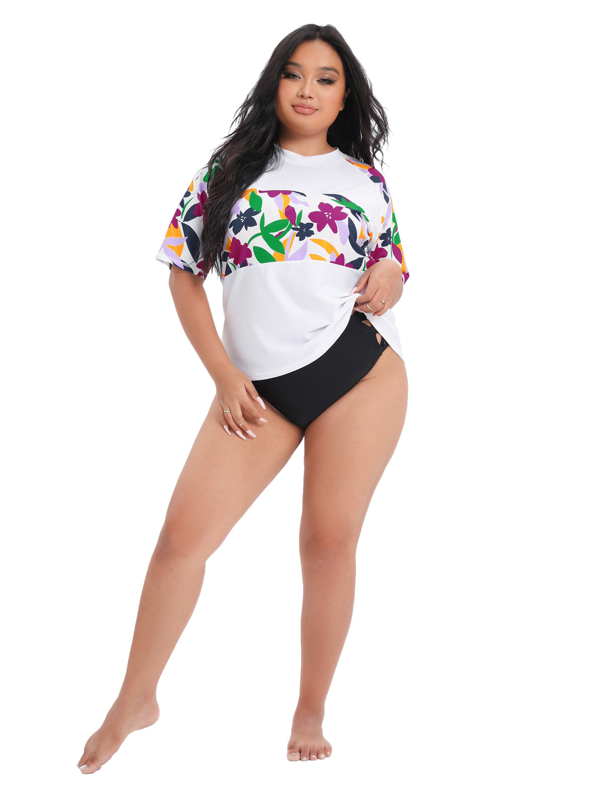 Summer Haze Rash Guard Shirt Plus Size