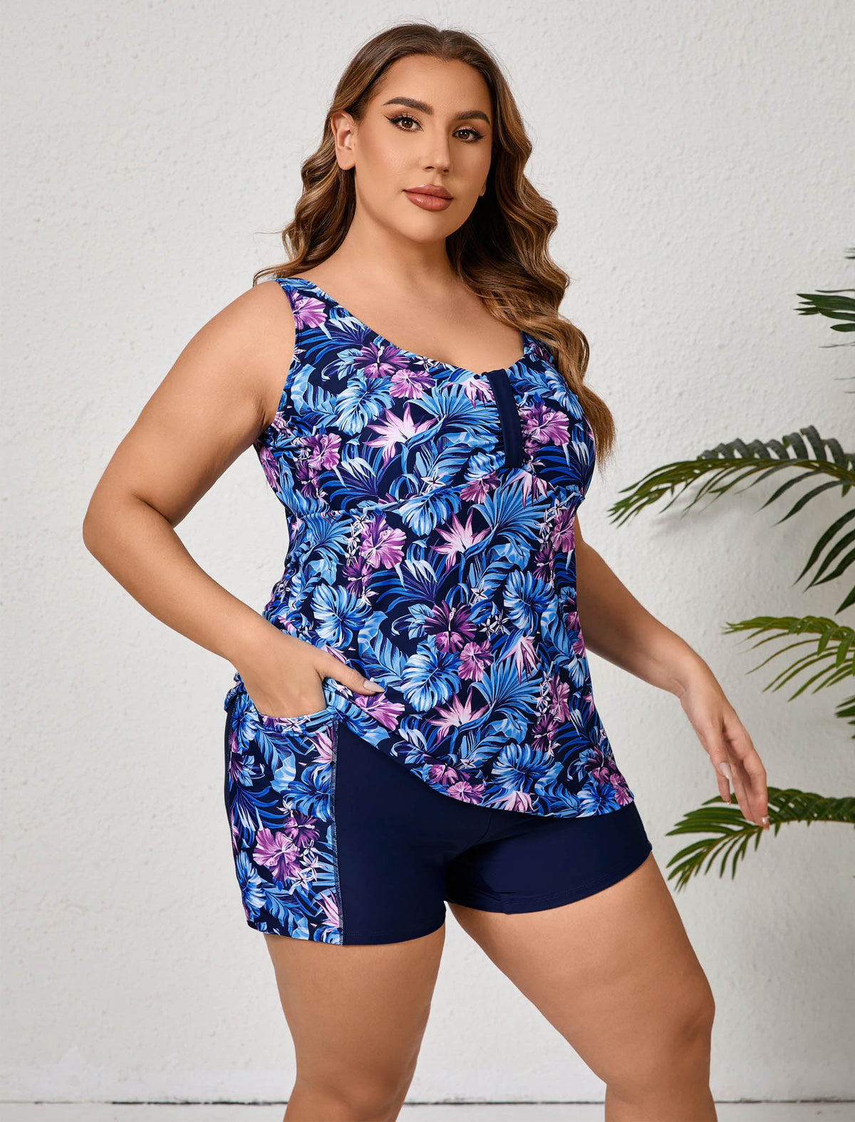 Maillots de bain deux pièces grandes tailles pour femmes Halcurt