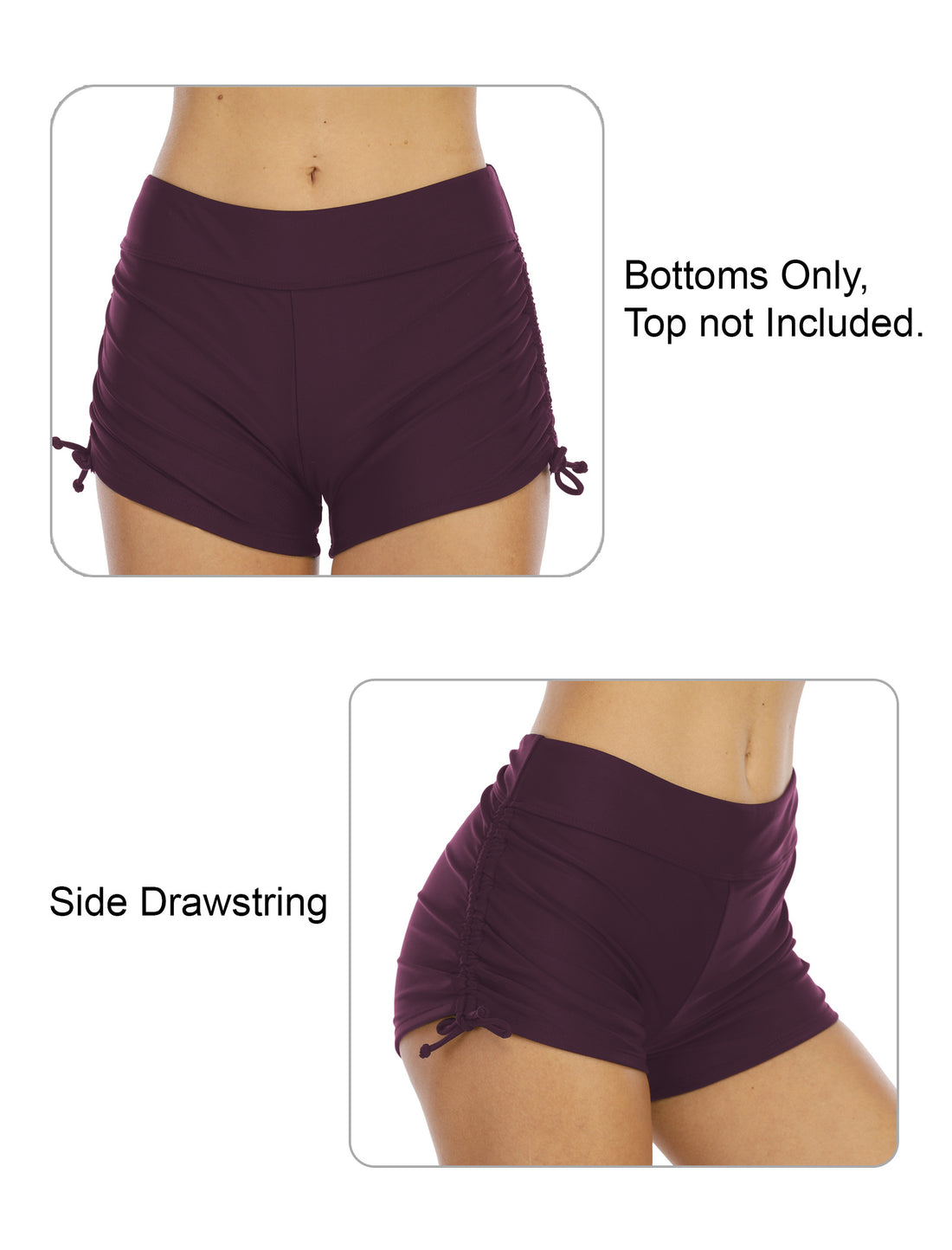 Sandy Breeze Adjustable Drawstring Swimwear Bottoms