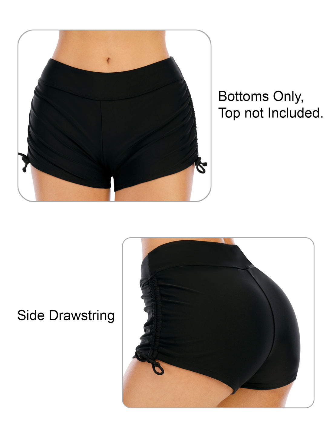 Sandy Breeze Adjustable Drawstring Swimwear Bottoms