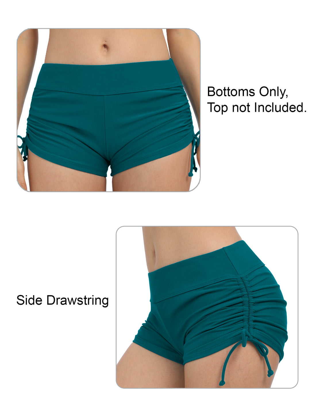 Sandy Breeze Adjustable Drawstring Swimwear Bottoms