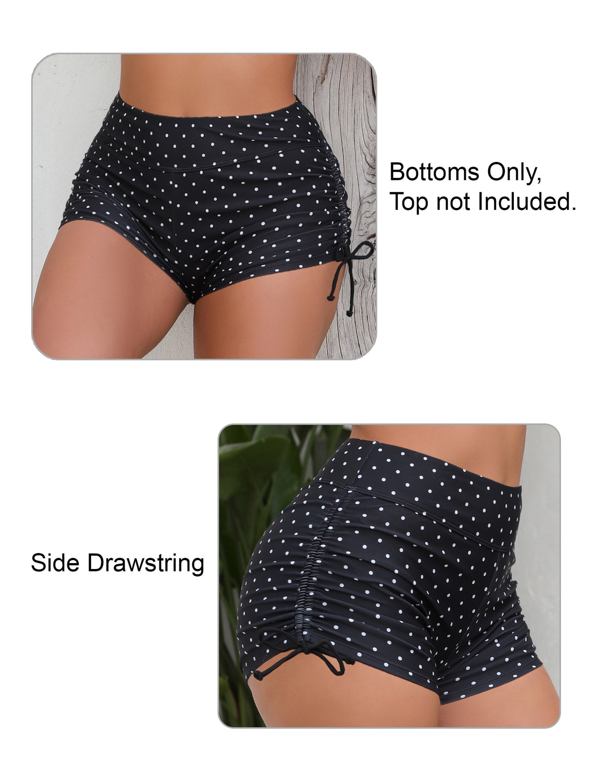 Sandy Breeze Adjustable Drawstring Swimwear Bottoms