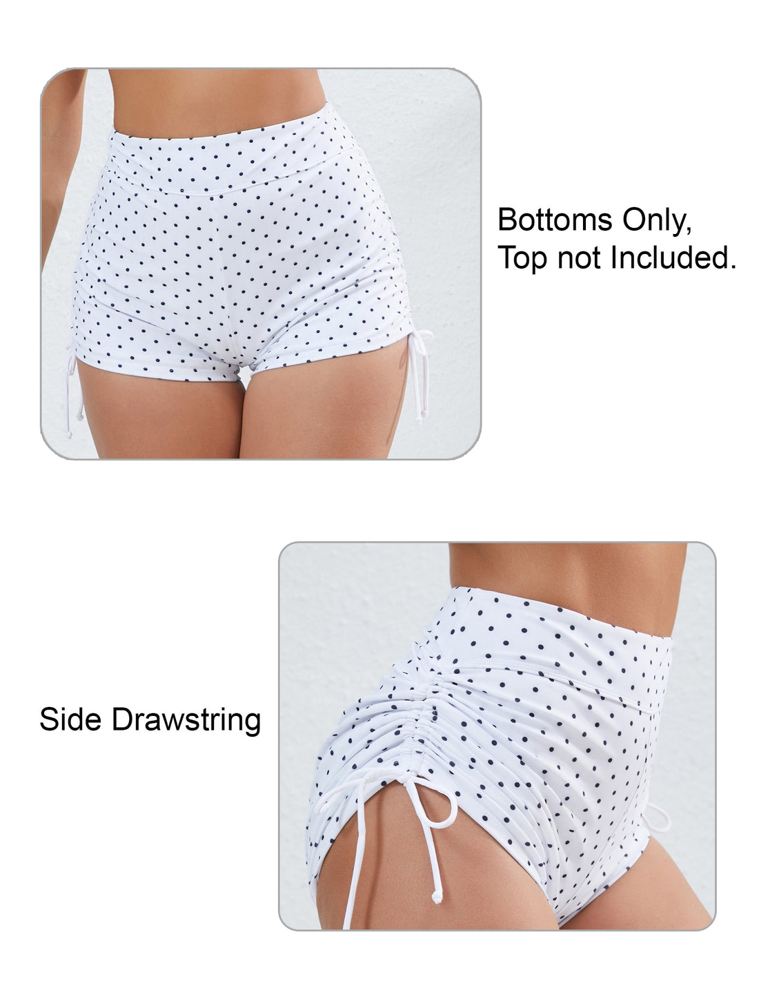 Sandy Breeze Adjustable Drawstring Swimwear Bottoms
