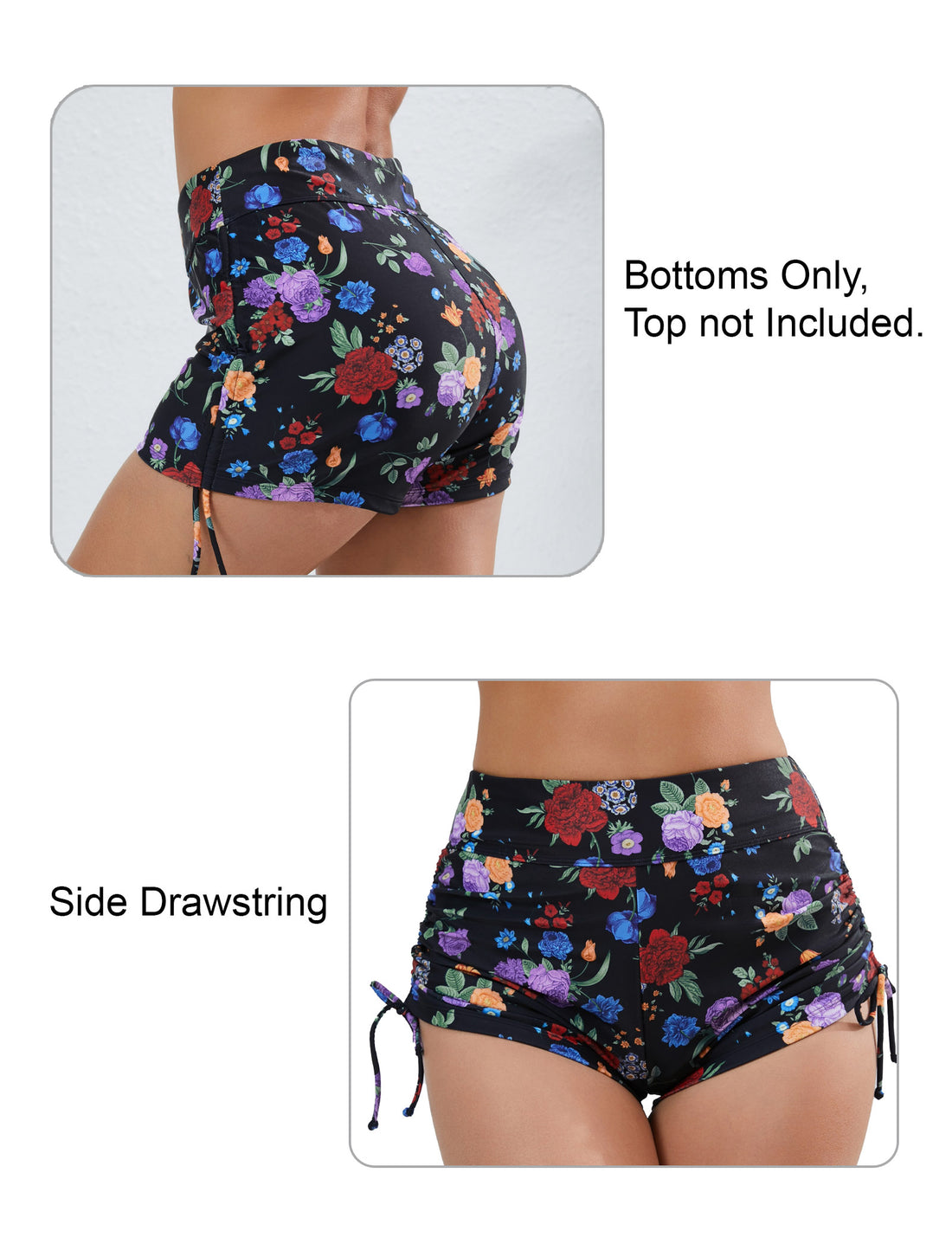 Sandy Breeze Adjustable Drawstring Swimwear Bottoms