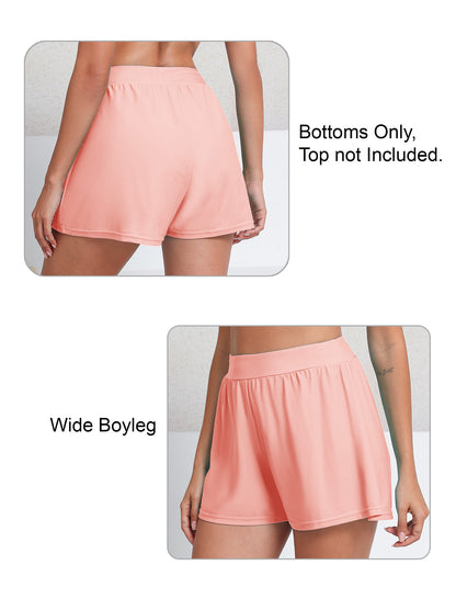 Horizon Hush Loose Fit High Waisted Swim Board Shorts with Liner