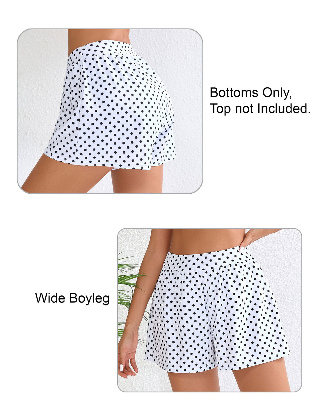 Horizon Hush Loose Fit High Waisted Swim Board Shorts with Liner