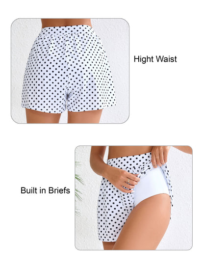 Halcurt Damen Bikini-Badehose Tankini-Badeshorts