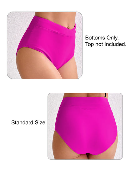 Pure Ocean Cross High Waisted Bikini Swim Bottoms