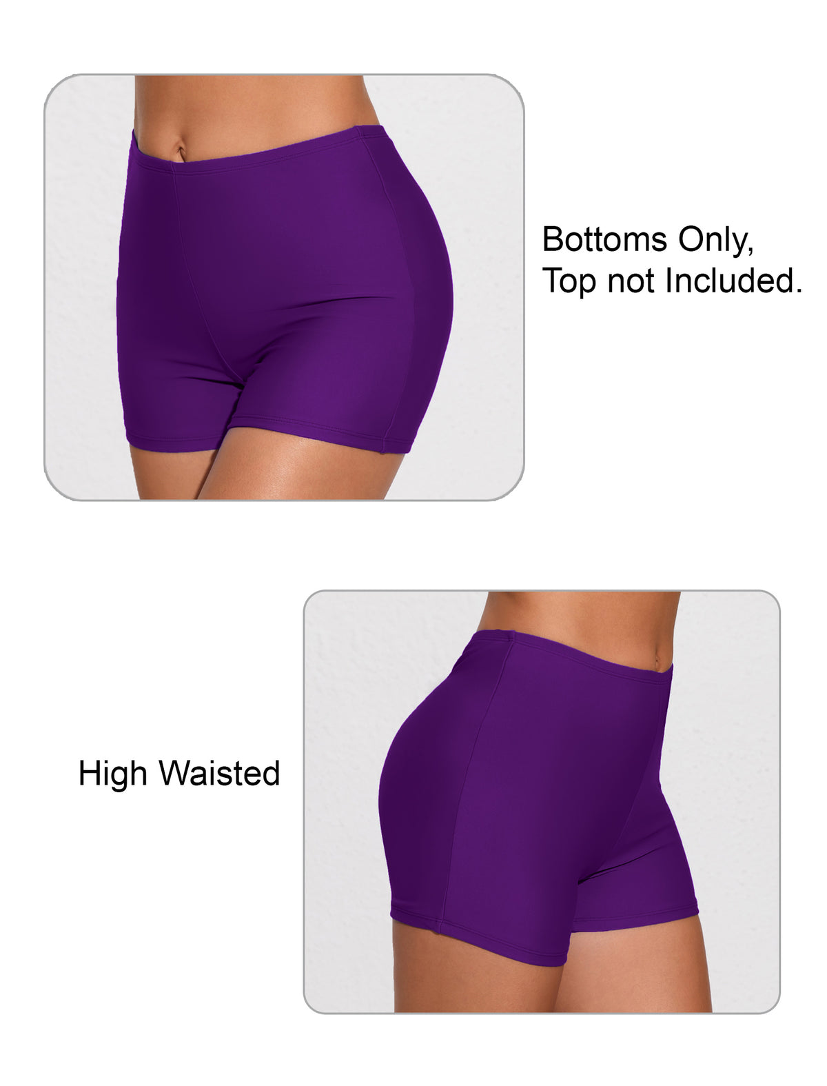 Summer Mist High Waisted Swim Board Shorts