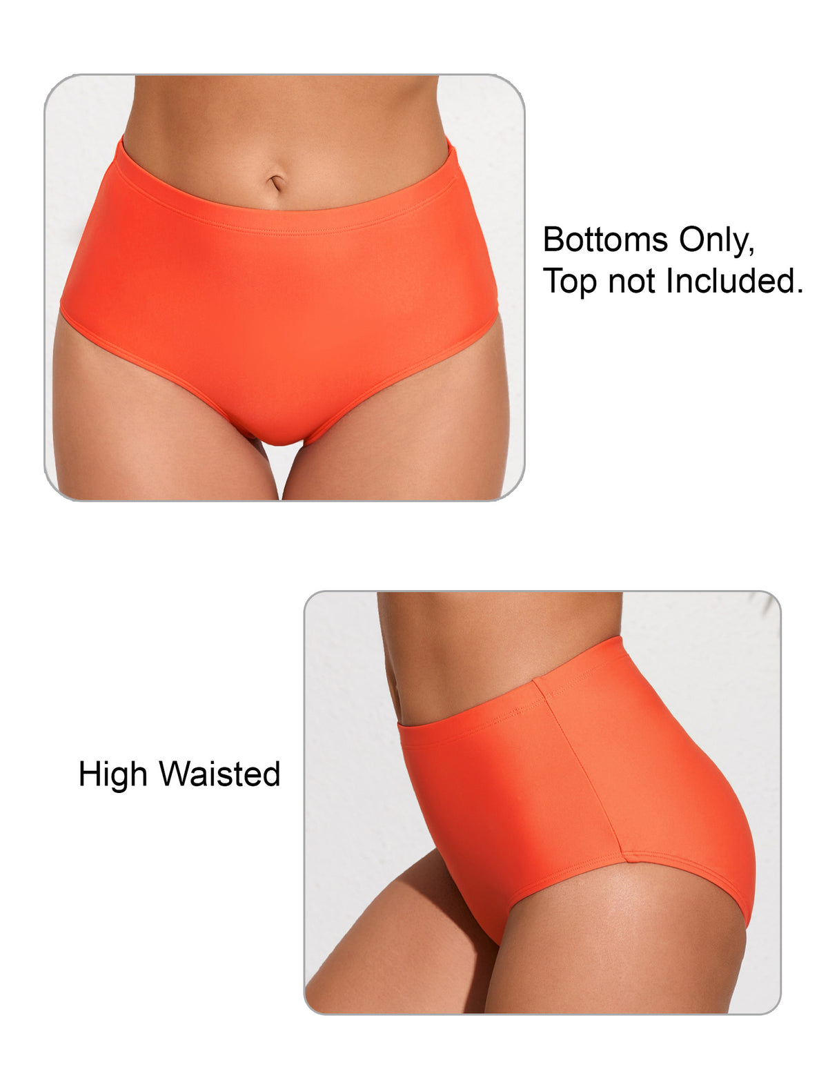 Bas de maillot de bain taille haute pour femme Halcurt