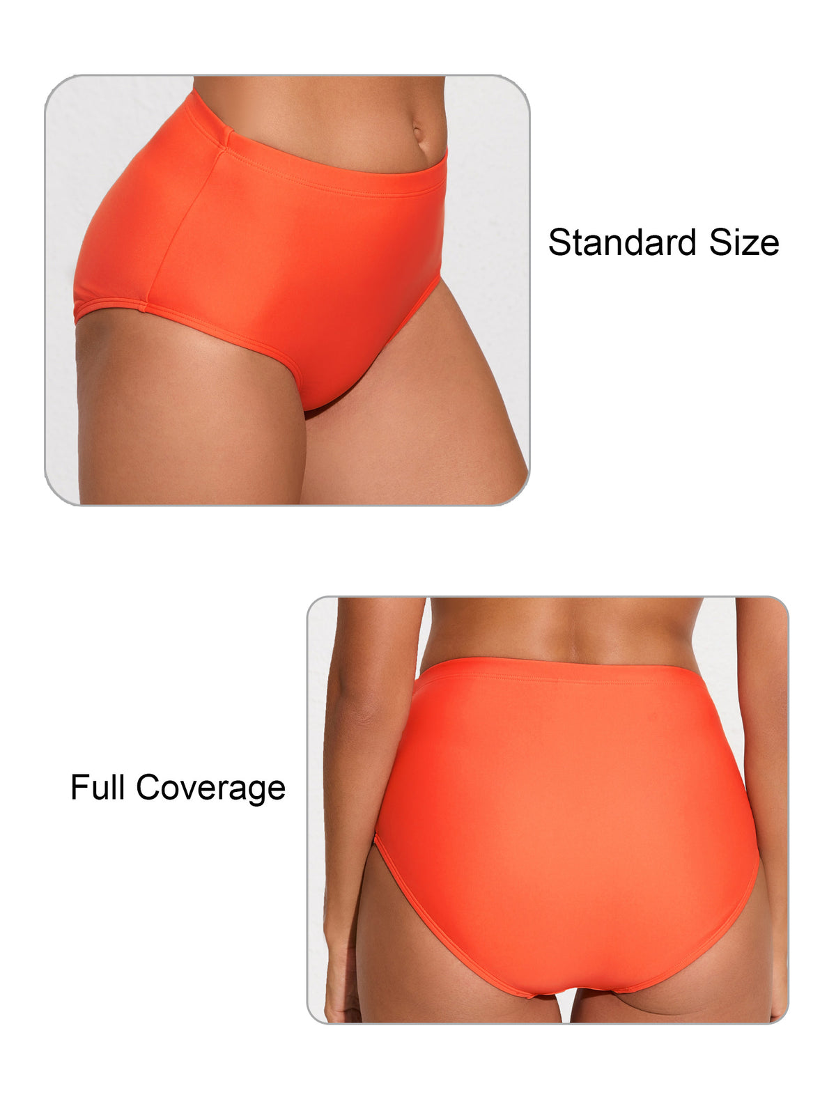 Bas de maillot de bain taille haute pour femme Halcurt