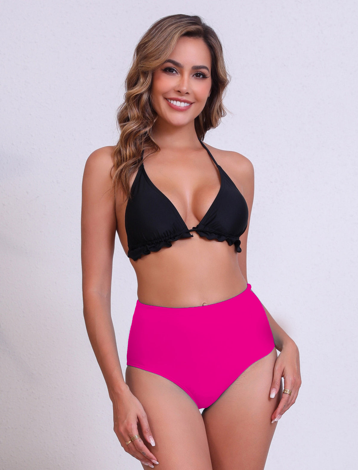 Breezy Sand High Waisted Bikini Swim Bottoms