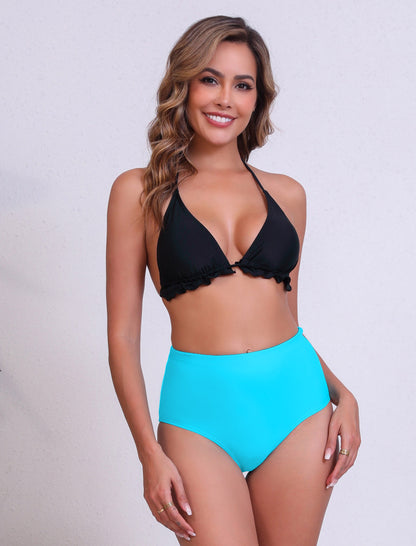 Bas de maillot de bain taille haute pour femme Halcurt