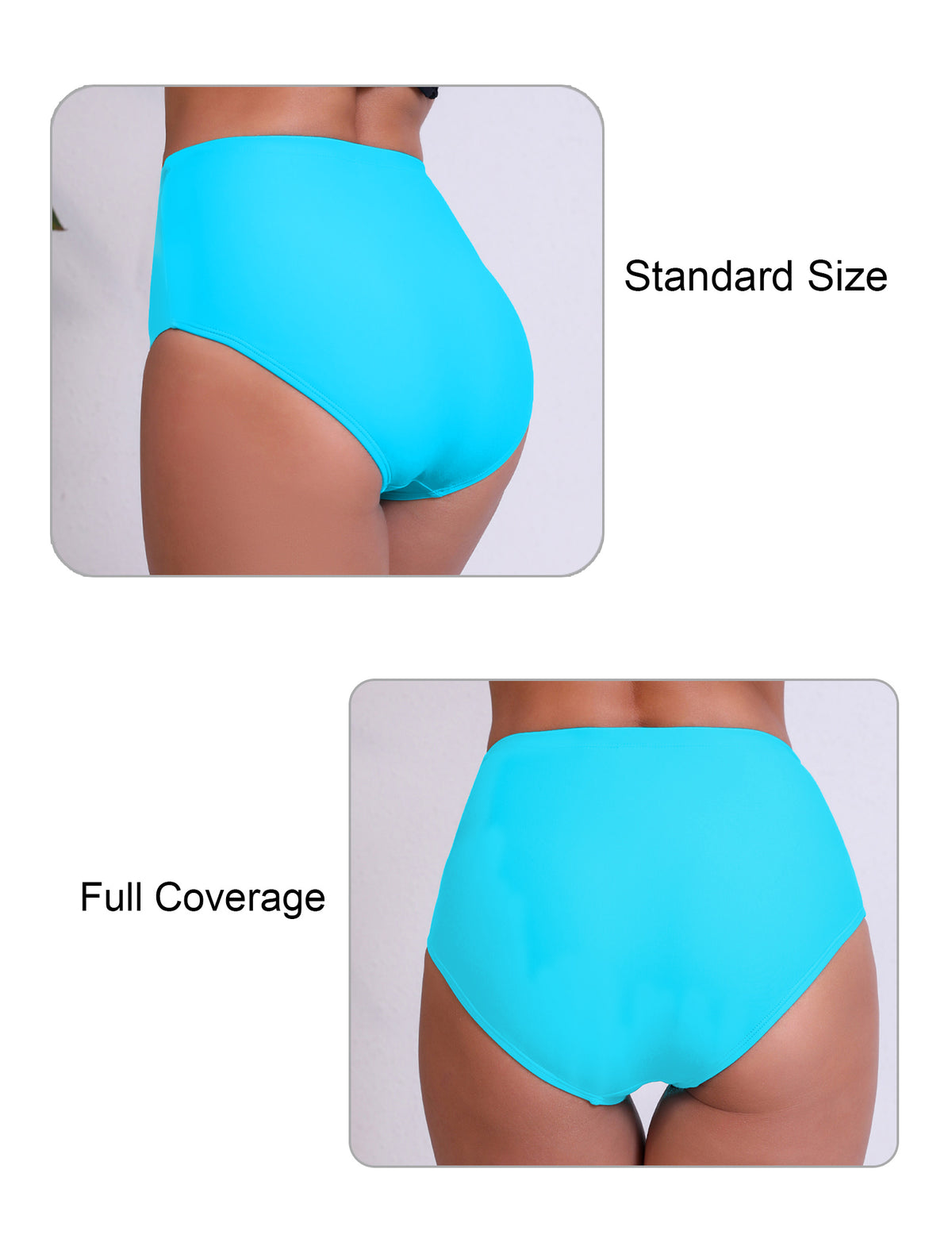 Bas de maillot de bain taille haute pour femme Halcurt