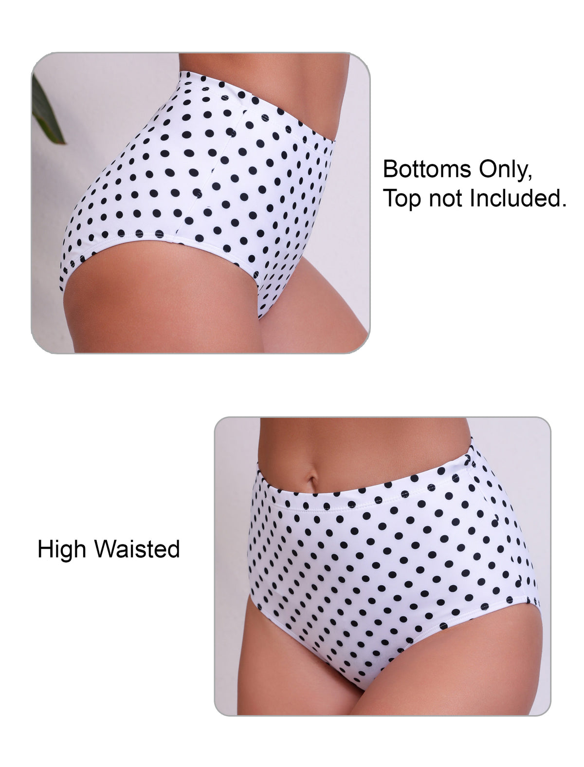 Bas de maillot de bain taille haute pour femme Halcurt