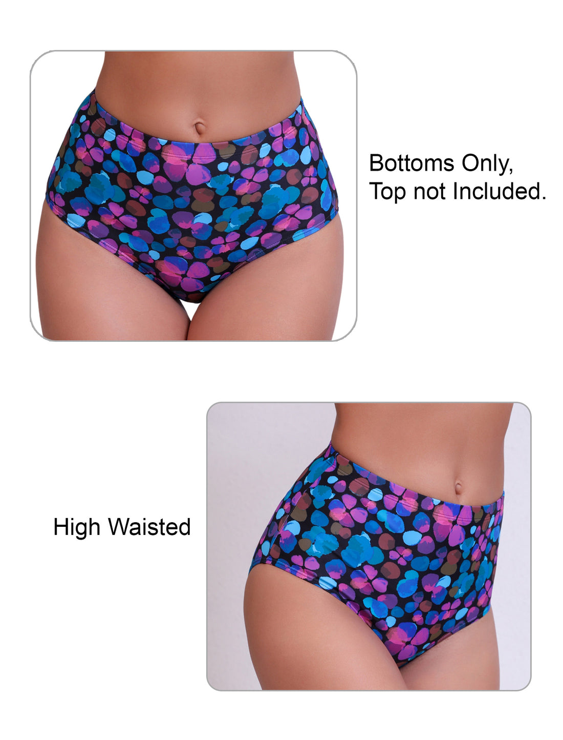Halcurt Damen-Badehose mit hohem Bund
